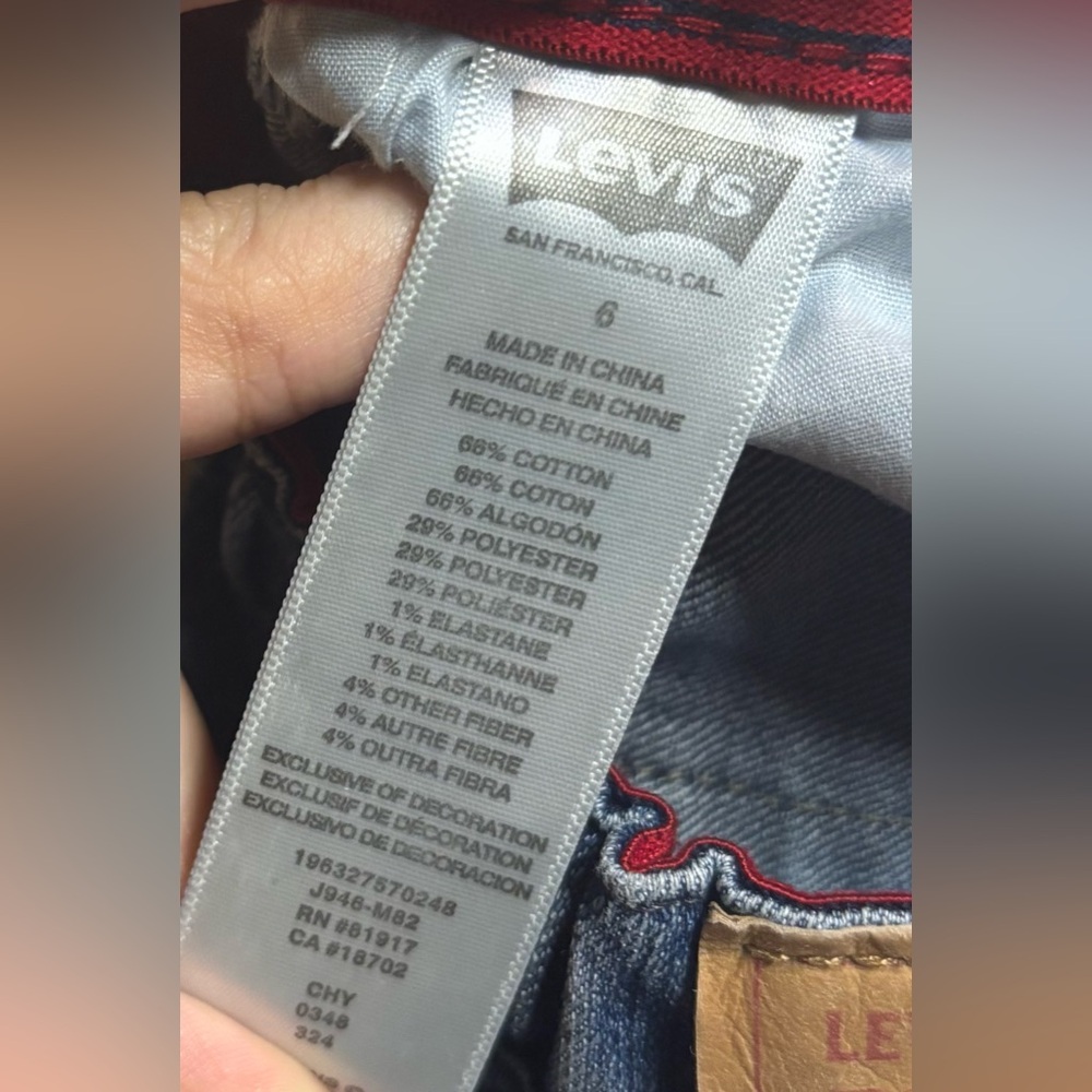 LOT of 2 Levi's Boys Jeans Adjustable Waist 510 & 511? Sz 6 &‎ Sz 5P Skinny - Picture 11 of 16